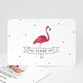 Geburtskarten für Mädchen Flamingo exotisch
