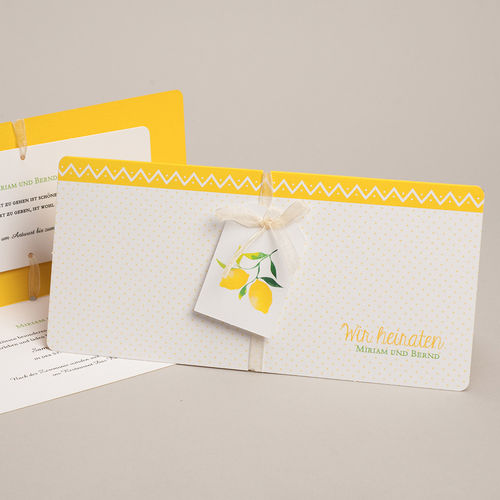 Kreative Hochzeitskarten - Lemon Wedding 53753