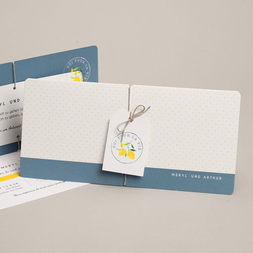 Hochzeitseinladungen modern - Lemons 54925
