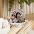 Personalisierte Foto-Schneekugel Deko Weihnachten