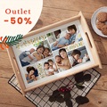 Personalisierte Foto-Tablett Family Love
