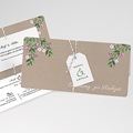 Rustikale Hochzeitseinladungen Vintage Flower