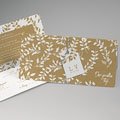 Rustikale Hochzeitseinladungen Natur White Kraft
