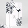 Hochzeitseinladungen Skizze Floral