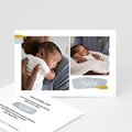 Geburtskarten mit Fotos Pinselstriche