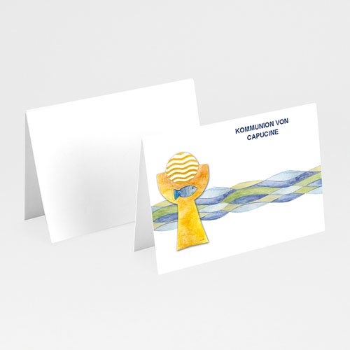 Tischkarten Kommunion - Fröhlichkeit 6063