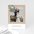 Dankeskarten Hochzeit mit Foto Vintage Flower