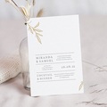 Hochzeitseinladungen Minimalist Botanik