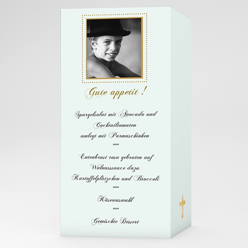 Menükarten Kommunion - Goldenes Menü 6421