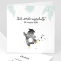 Einladungskarten Einschulung Pinguin