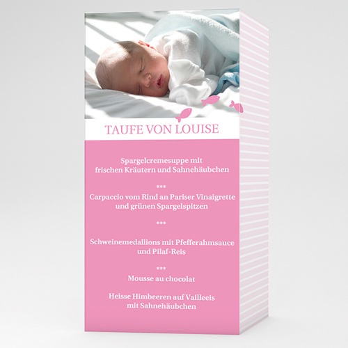 Menükarten Taufe - Empfangen 6537