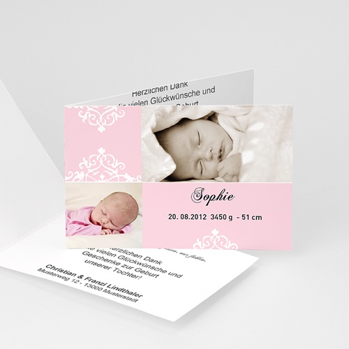 Geburtskarten für Mädchen - Lilie 6557