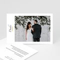 Klassische Dankeskarten Hochzeit Minimal Script