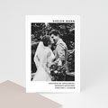Dankeskarten Hochzeit mit Foto Mokka Creme