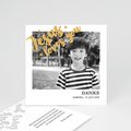 Einladungskarten Kommunion mit Fotos Love Gold, 10 cm x 10 cm