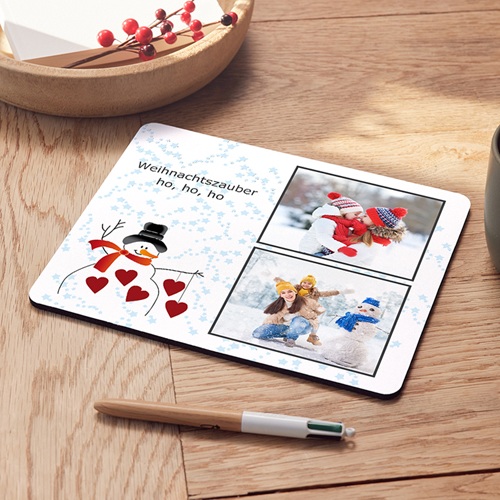 Foto-Mousepad - Schneemann 6905