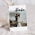 Dankeskarten Hochzeit mit Foto Mastic Majestic