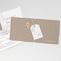 Rustikale Hochzeitseinladungen Apricot & Krone