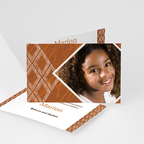 Adoptionskarten für Mädchen - Ebenholz 7167