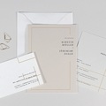 Hochzeitseinladungen Golden Frame