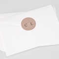 Aufkleber Hochzeit Blush & Gold