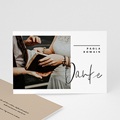 Kraftpapier Dankeskarten Hochzeit Handschrift