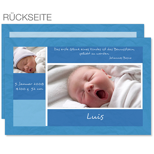 Archivieren - Babykarte Moritz 8035
