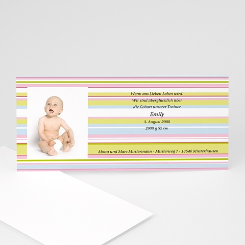 Archivieren - Babykarte pastell 8051