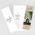 Rustikale Dankeskarten Hochzeit Blatt Dekoration