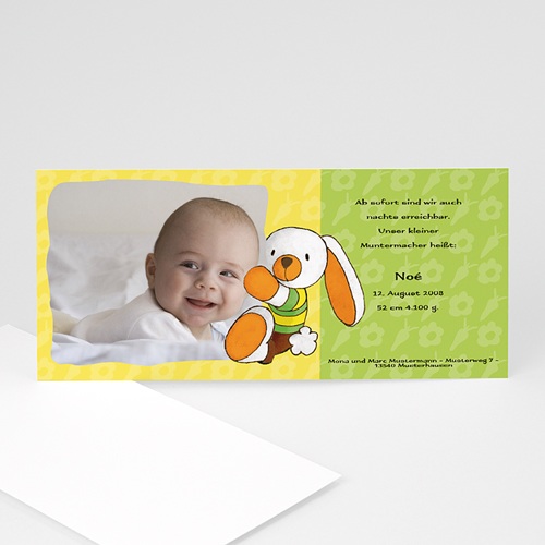 Archivieren - Babykarte Häschen 8204