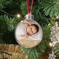 Personalisierte Christbaumkugel Foto, Plexiglas, Durchm. 7,5 cm
