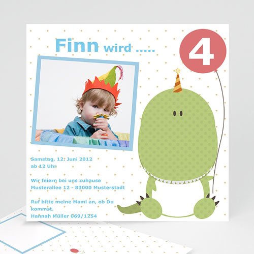 Geburtstagseinladungen Jungen - Monsterparty 8318