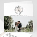 Natur Hochzeitseinladungen In der Natur, Foto, Klappkarte