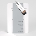 Gleichgeschlechtliche Hochzeitseinladungen Holzgrau, 4 in 1
