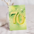 70 Jahre Alt Einladungskarten Geburtstag Relieflack,70 Jahre, 12 x 16,7 cm