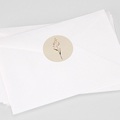 Aufkleber Hochzeit Schöne Zweige, 4,5 cm