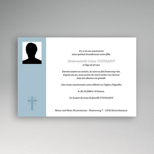 Trauer Danksagung christlich - In Memorium 8498