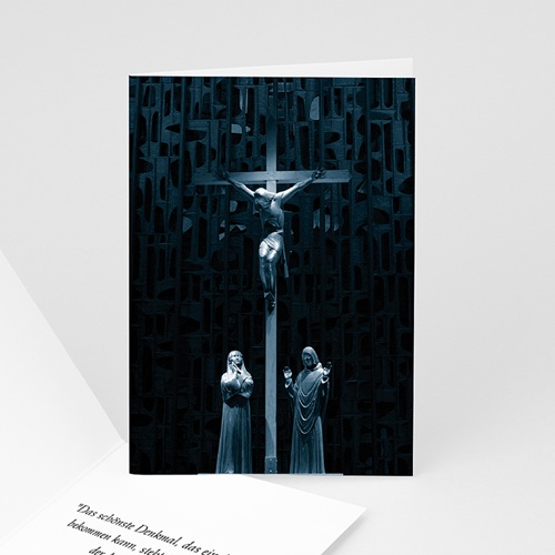 Trauer Danksagung christlich - Trauerkarte Christ 8514