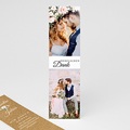 Rustikale Dankeskarten Hochzeit Romantisch Kraft, 2 Fotos
