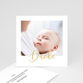 Dankeskarten Geburt für Jungen Baby Boy, Danke, Gold