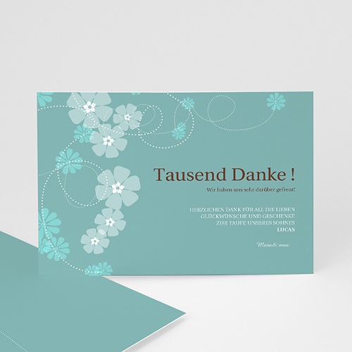 Dankeskarten Taufe Jungen - Kelch 8750