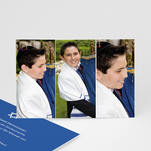Dankeskarten Bar Mitzwah - Benjamin 886