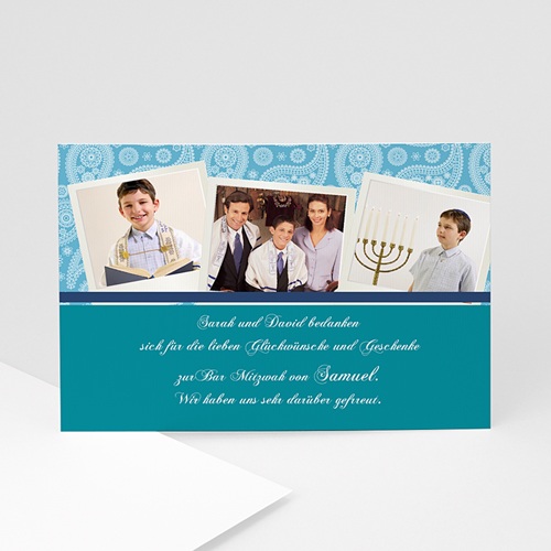 Dankeskarten Bar Mitzwah - Levin 890