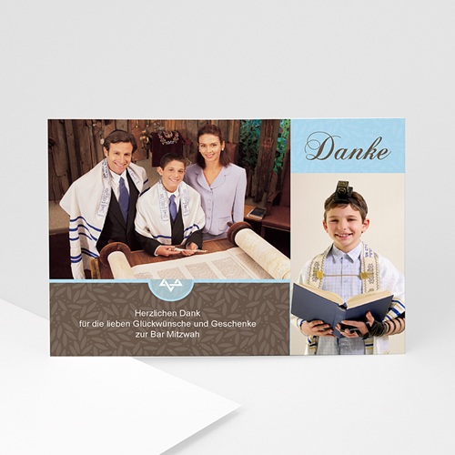 Dankeskarten Bar Mitzwah - Ismäl 898