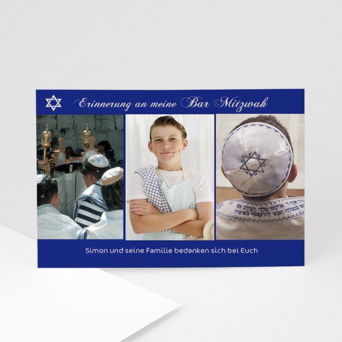 Dankeskarten Bar Mitzwah - Leon 914