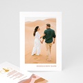 Reisen Dankeskarten Hochzeit Blick aus dem Riad, Ockerdünen, Goldprägung & Foto