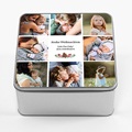 Personalisierte Fotodose personalisiertes Geschenk Großeltern, 20,2 x 20,2 cm