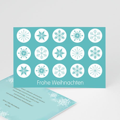 Weihnachtskarten - Schneekristalle 9467
