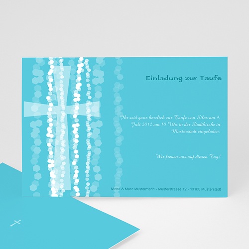 Einladungskarten Taufe Jungen - Isaak 9485