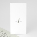Menükarten Hochzeit Neo Ländlich, Salbei Grün, 10 x 21 cm